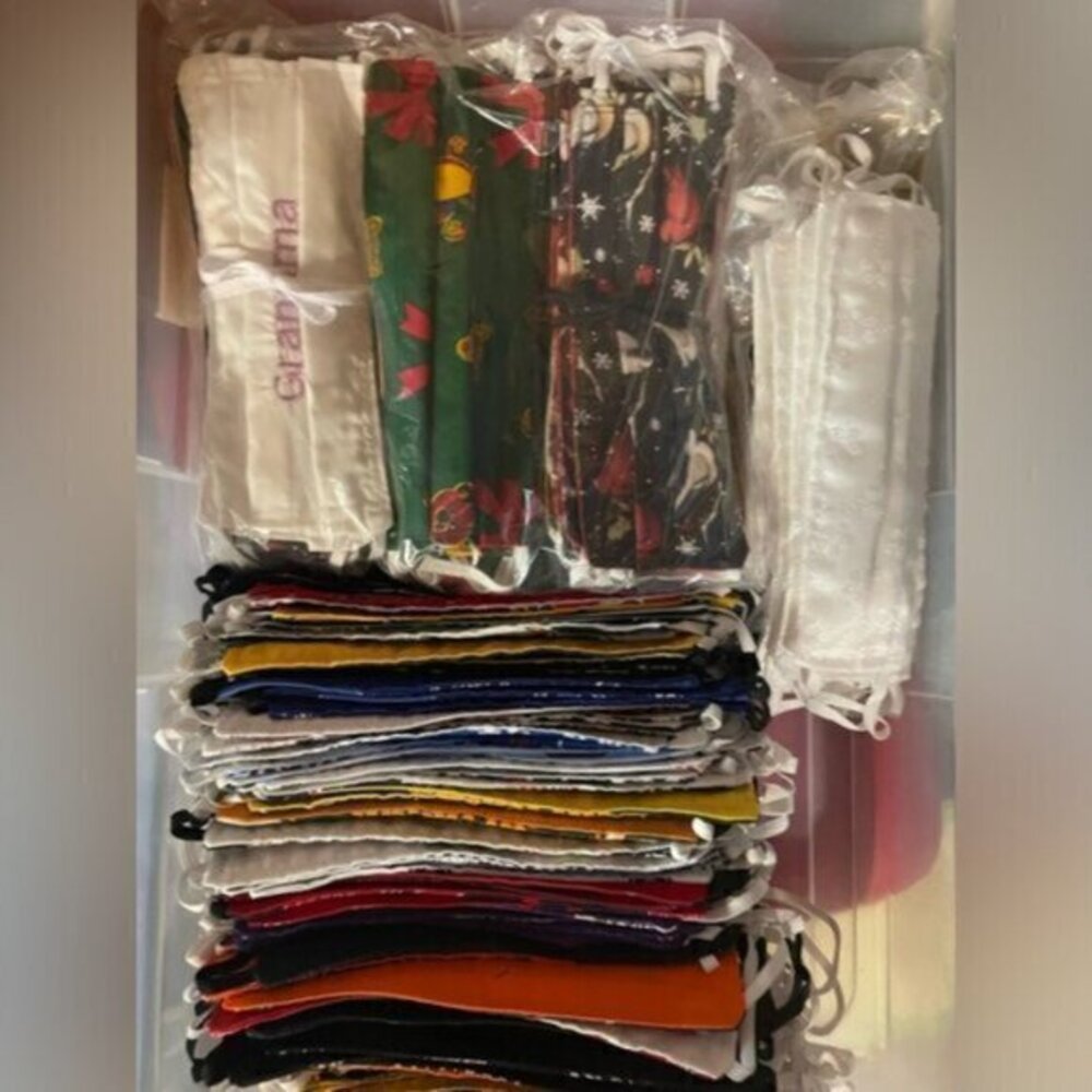 117 Assorted Adult Facemasks Handmade